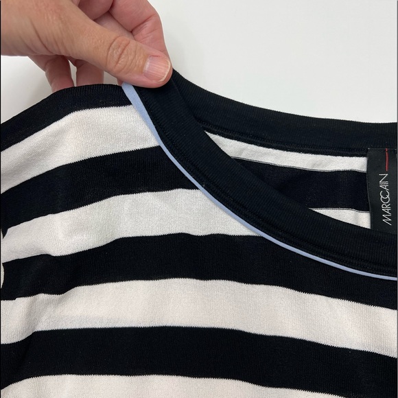 Marc Cain Striped Long Sleeve Mini Dress - Picture 4 of 16